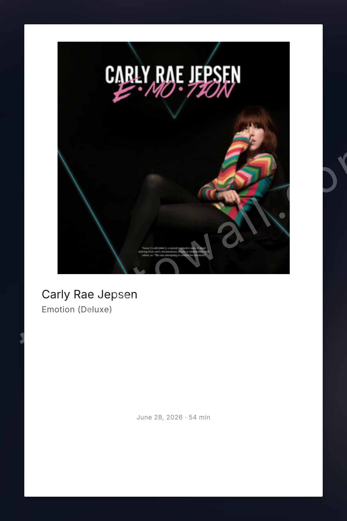 Emotion (Deluxe) — polaroid poster style