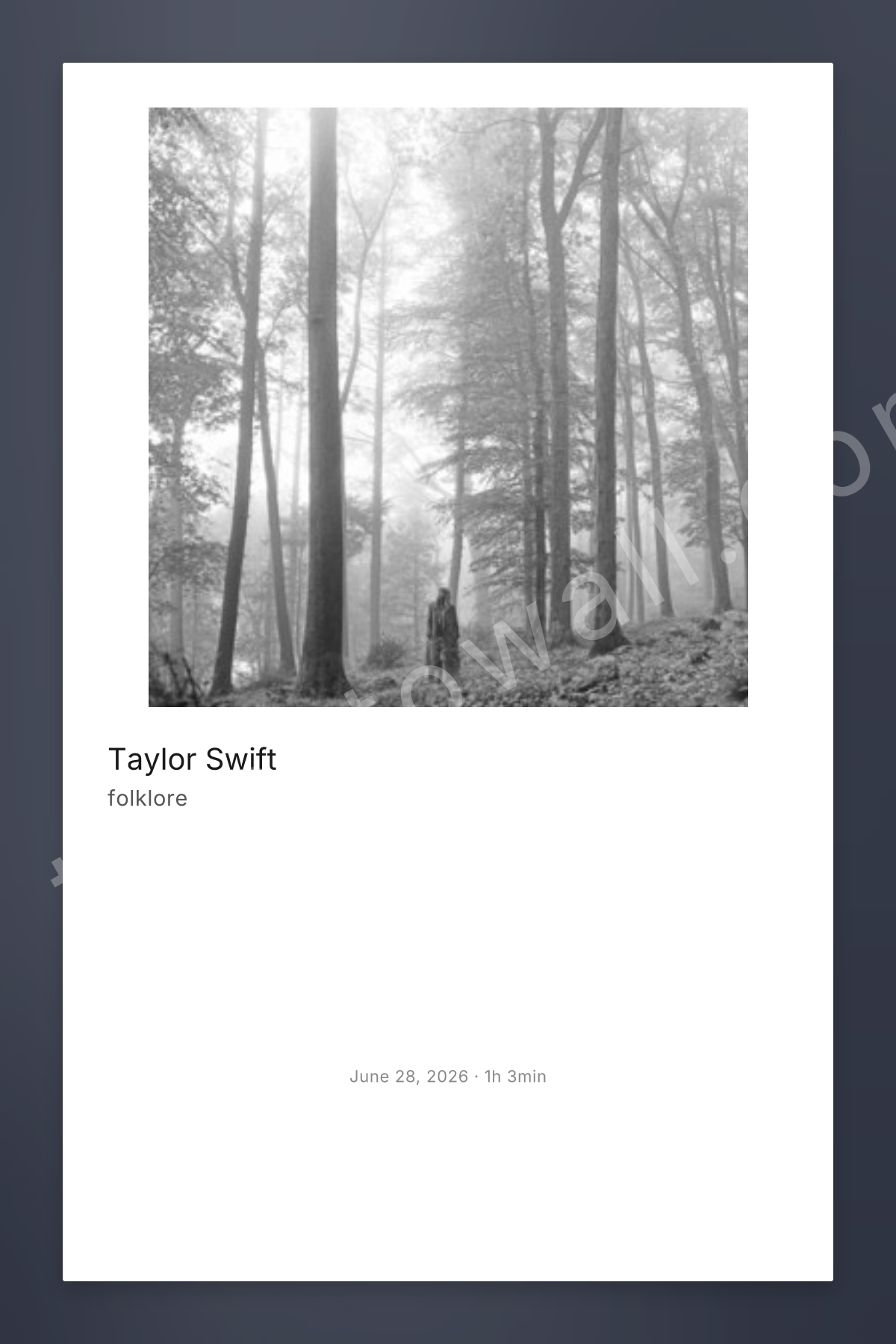 folklore — polaroid poster style