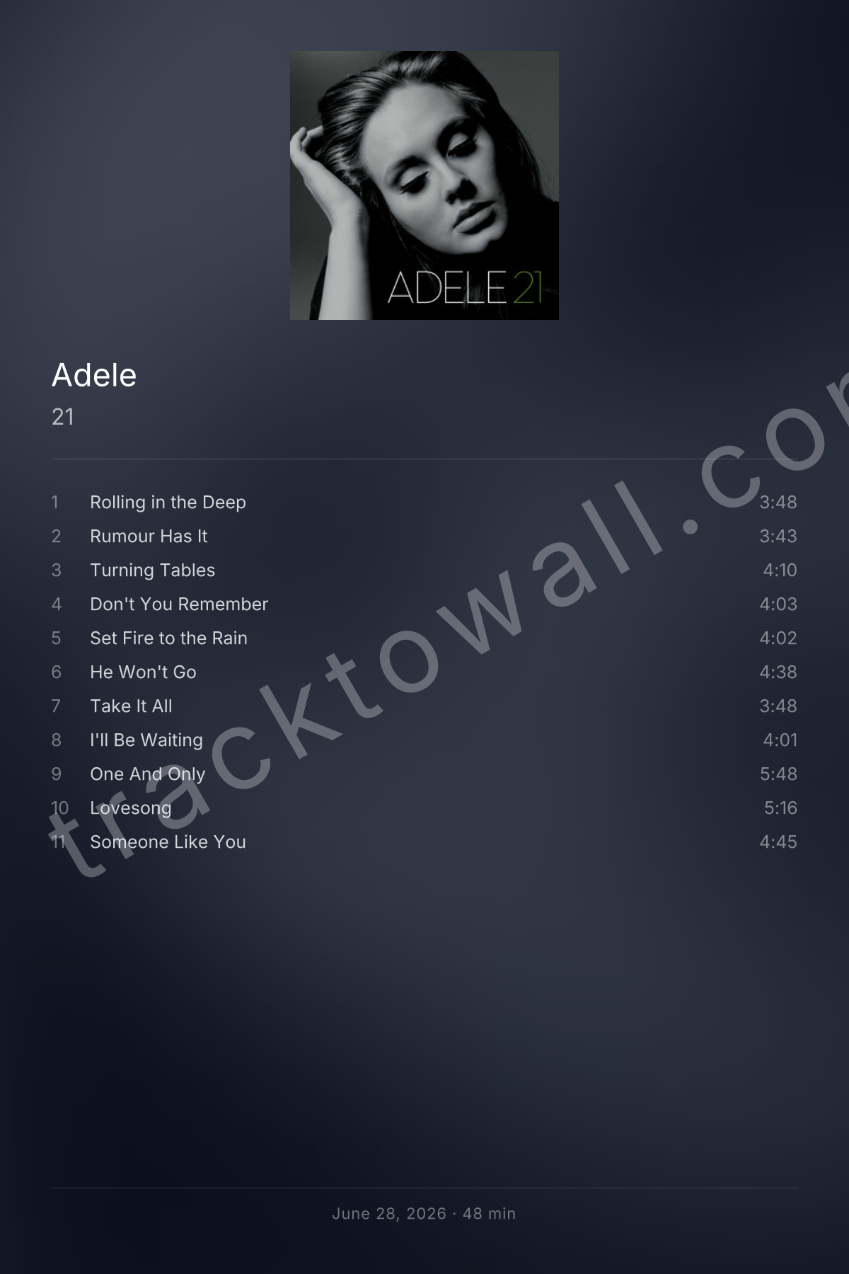21 — Adele poster