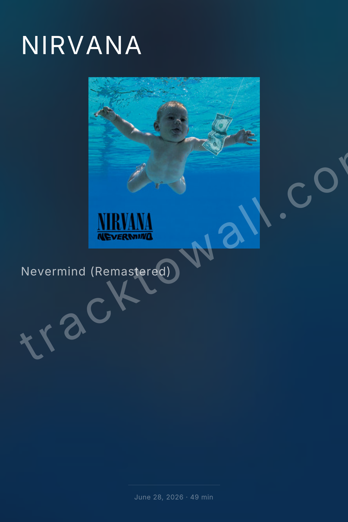 Nevermind (Remastered) — bold poster style