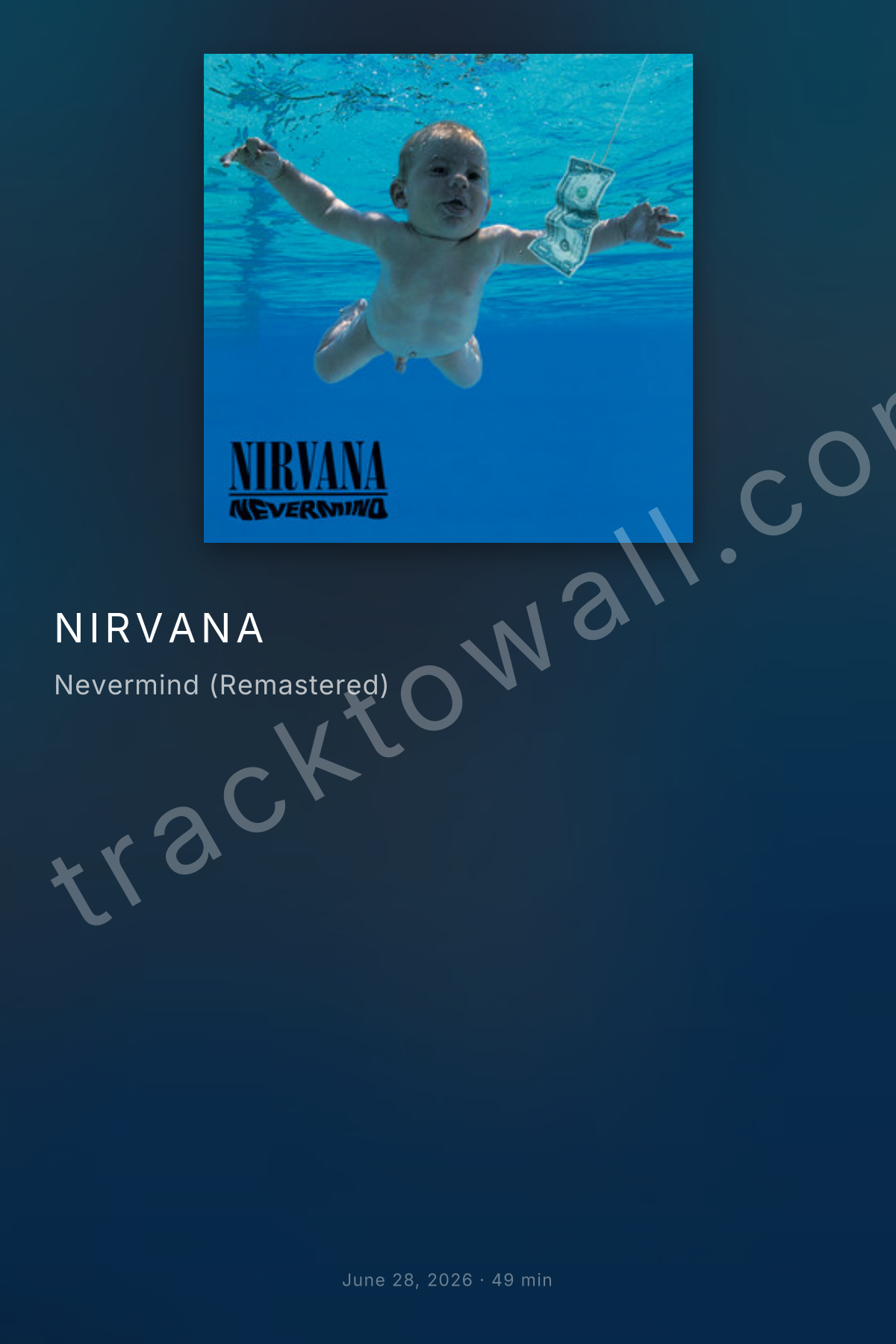 Nevermind (Remastered) — gradient poster style