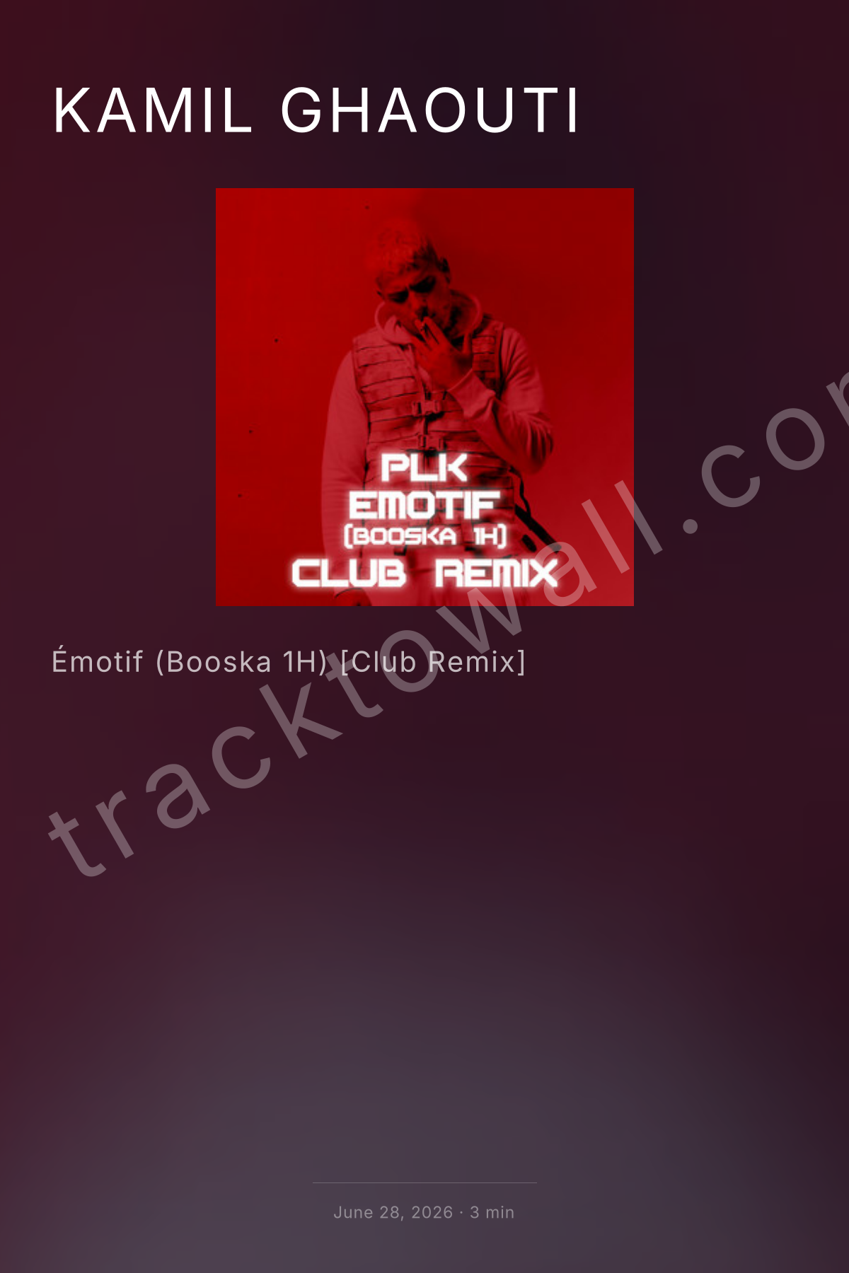 Émotif (Booska 1H) [Club Remix] — bold poster style