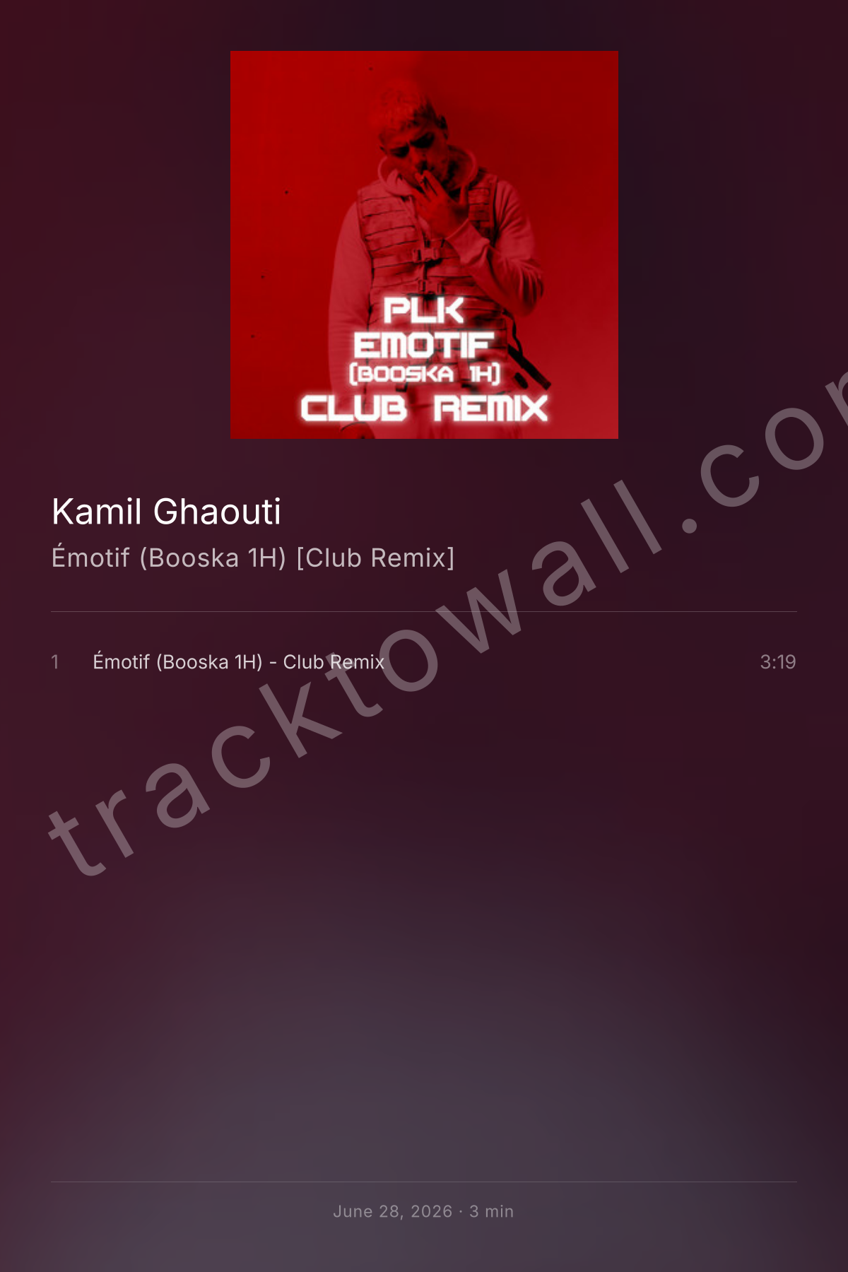 Émotif (Booska 1H) [Club Remix] — classic poster style